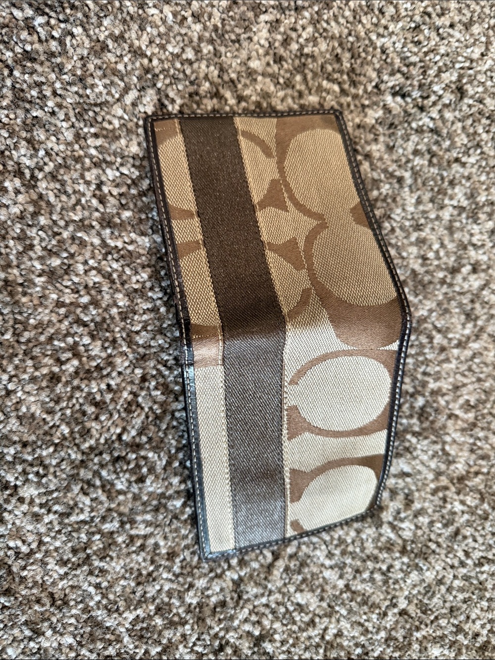 Brown Patterned Men’s Coach Wallet